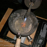 blei von oben und unten erhitzen