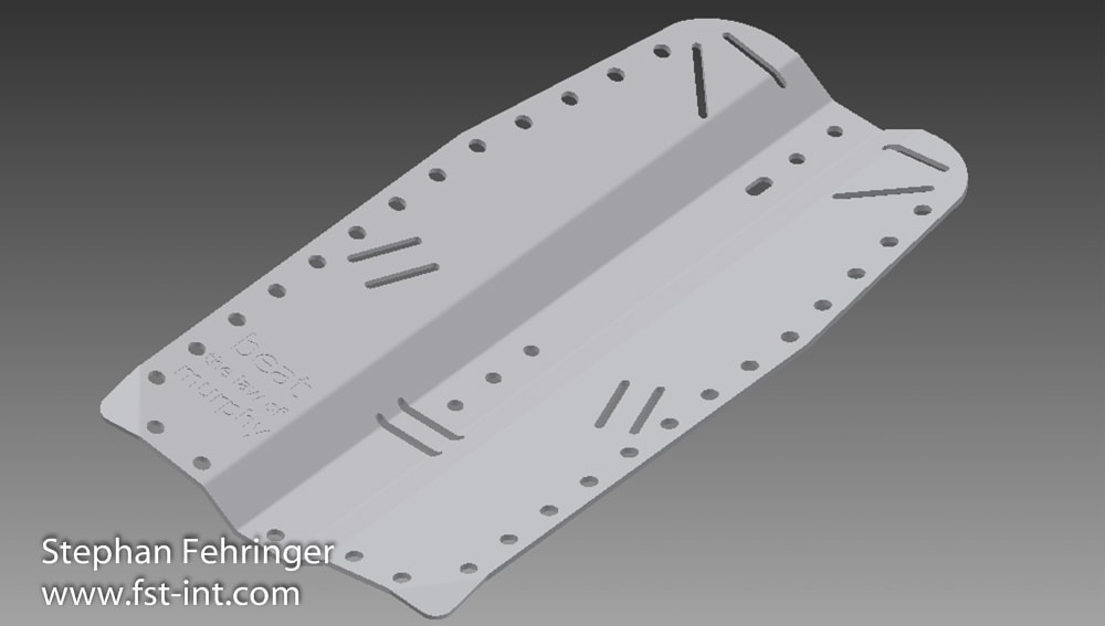 long backplate rebreather custom made