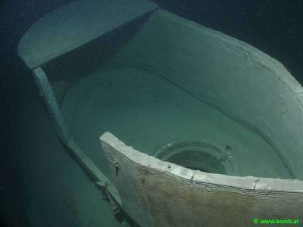 submarine at lake attersee austria