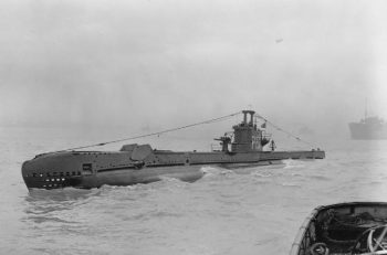 old picture of the HMS Stubborn